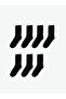 Two Mt Shop Quality Lcw Dream Black Plain 7-Piece Pack Women's Socks