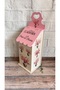 Floral Patterned Pink Bag Holder, Bag Storage Box - 2