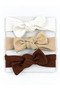 Baby Girl 3-Piece Tie-Back Hairband Set – Patterned and Colorful - 2