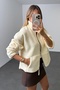 Cream Polar Jacket 23236 - 3