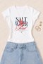 Women's Salt Water Soul Printed Cotton Lycra Slim Fit Body T-Shirt - White