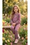 Girl's Winter Tracksuit Set Sweatshirt Bottoms Cotton Three-Thread Ribbed 3-4-5-6-7 Years Old (Please Choose One Size Larger) - 5