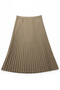 Pilisoley Pleated Bell Skirt with Elastic Waist, Standard Size, Cotton Dabıl Fabric - 3