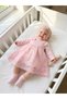 Baby Girl Mevlütlük Dress with Bandana and Lace, Newborn Hospital Release Wedding Dress Evening Dress 100% Cotton Mevlitlik 4038