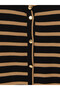 Esvab • Modern & Distinctive Zero Roba Collar Striped Women's Knitwear Cardigan - 8
