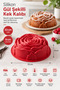 2 Pieces Silicone Large Rose Shaped Cake Mold 23 cm X 9 cm – Non-Stick Heat Resistant Large Flower Cake and Pastry Mold - 4