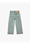 Cotton Wide Leg Denim School Trousers - 2