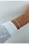 Special Series Geometric Baguette Stone Detailed Xp Gold Color Bracelet - 2