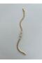 Special Design Medium Baguette Zircon Stone Xp Thin Cord Gold Bracelet - 4