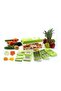 11-In-1 Vegetable And Fruits Cutter Green 5x5x7cm - 6