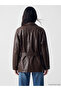 Quality Pieces from Çelebi Store Dik Roba Collar Women's Leather Look Jacket - 6