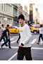 White Crew Neck Text Printed Boys' T-Shirt