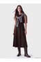 Esvab • Modern & Distinctive a Planted Suede Look Dress