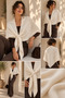 Women's Beige Knitwear Over-The-Shoulder Shawl Sal1316 - 3
