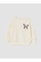 Two Mt Shop Quality Lcw Kids Ecru 3 Thread Embroidered Loose & Baggy Girls' Set - 4