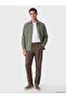 Özmarka New Season Khaki Regular Fit Men's Shirt Jacket