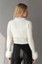 Women's Fur Detailed Knitwear Cardigan - 4