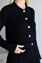 Women's Button Detailed Belted Top and Bottom Knitwear Set - 3