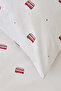 London Bus Cotton Kids Single Duvet Cover Set - White, Single 50 × 75 cm Pillowcase 1 - 2