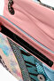 Mini Kensington Bag, Elegant Mini Bag with Leather and Fabric Detail - 3
