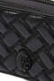 Dual Zip Camera 100% Leather Luxury Design Women's Crossbody Bag - Black - 2