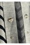 Women's Hijab Button Detailed Long Striped Cardigan - 4