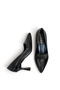 Women's Stiletto Printed Black Closed Pointed Toe Medium Heel F703 - 3