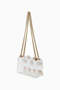 Mini Vinyl Kensington Gem Stone Chain Strap Women's Shoulder Bag - Multi-Color - 3