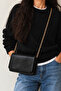 Women's Small Crossbody Bag with Chain Mng Black - 6