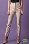 Women's High Waist Fabric Trousers – Pensli Zra Beige Office Business Stylish - 8