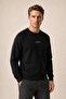 Forever New Season Men's Regular Fit Cotton Sweatshirt Black