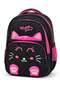 Embroidered Cat Black Pink Primary School Bag Waterproof Orthopedic Backpack 40X30X18 cm - 7