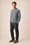 Forever New Season Men's Regular Fit Cotton Sweatshirt Smoked - 2