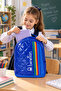 Saks Blue Primary School Bag Double Compartment Laptop Compartment School Backpack 43X30X17 cm - 3