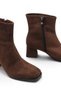 Women's Heeled Boots 00120025 Brown Suede - 5