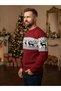 Men's New Year (New Year's Eve-Christmas) Themed Deer Patterned Sweater (Couple's Product) - 2