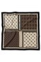 Set of 2 Vintage Patterned Women's Bandana Scarves – 50X50 Square Scarf with Patchwork Floral and Chain Motifs - 3