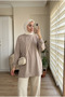 Women's Off-Shoulder Slit Detailed Loose Tunic - 2