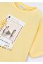 Girl's Oversize Printed Tshirt Yellow - 3