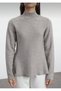 Knitwear Sweater Premium Special Yarn Full of Elasticity Stand Collar Hn1813 - 3