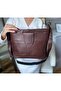 Genuine Leather Women's Shoulder and Crossbody Bag with Strap - 2