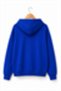 Navy Blue Cotton Blend Hooded Collar Long Sleeve Zipper Detailed Sweatshirt with Pockets - 3