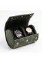 Genuine Leather Olive Green Double Luxury Watch Roll and Travel Watch and Accessory Organizer Box - 4