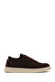 Men's Brown Lace-Up Suede Leather Sneaker Wm68006565