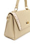 Women's Beige Long Strap Patterned Shoulder Bag Ab200027Sk - 8