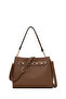 Women's Brown Long Strap Classic Shoulder Bag Ab200026Sf