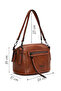 Women's Tan Long Strap Crossbody Bag Ab200001Sv - 5