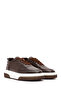 Men's Brown Lace-Up Thick-Soled Leather Sneaker Wm710006Df - 2