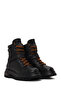 Women's Black Angelhard Lace-Up Leather Boots 021Z100010 - 2