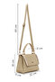 Women's Beige Long Strap Patterned Shoulder Bag Ab200027Sk - 2